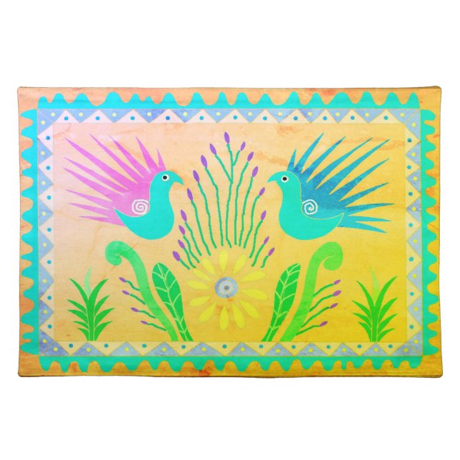 Baja Birds Vintage Placemat (Front)