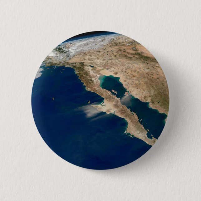 Baja California And The Pacific Coast Of Mexico. Button (Front)