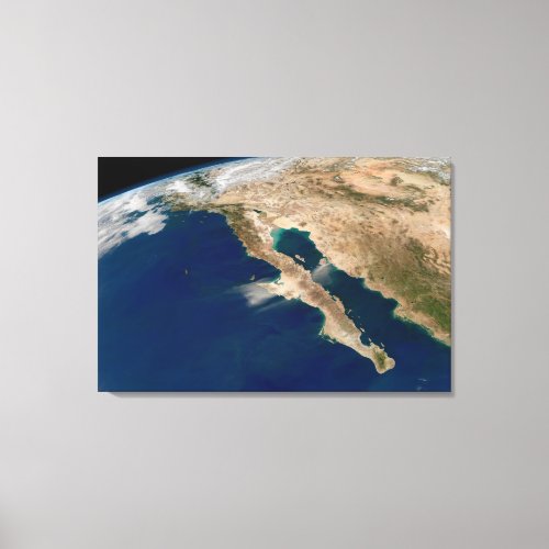 Baja California And The Pacific Coast Of Mexico Canvas Print