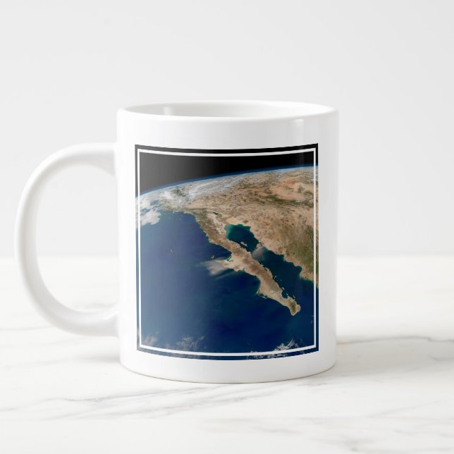 Baja California And The Pacific Coast Of Mexico. Giant Coffee Mug (Left)