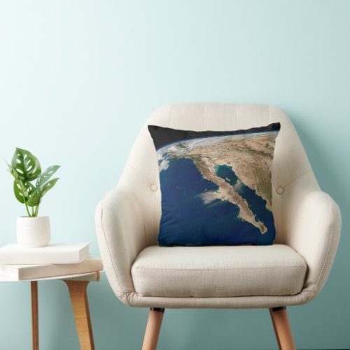 Baja California And The Pacific Coast Of Mexico Throw Pillow