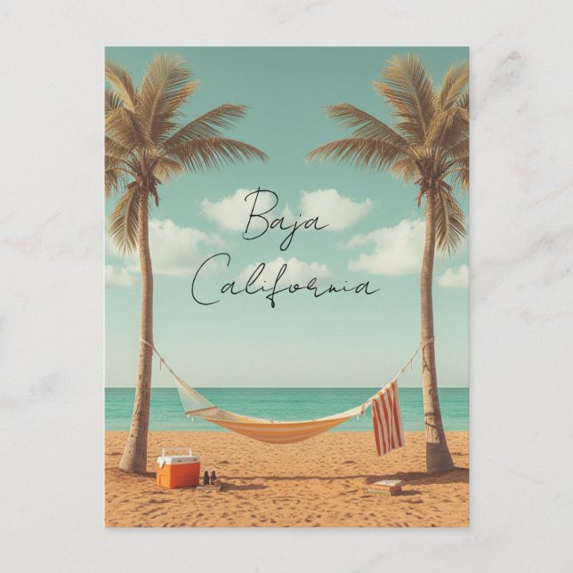 Baja California Beach Travel Postcard (Front)