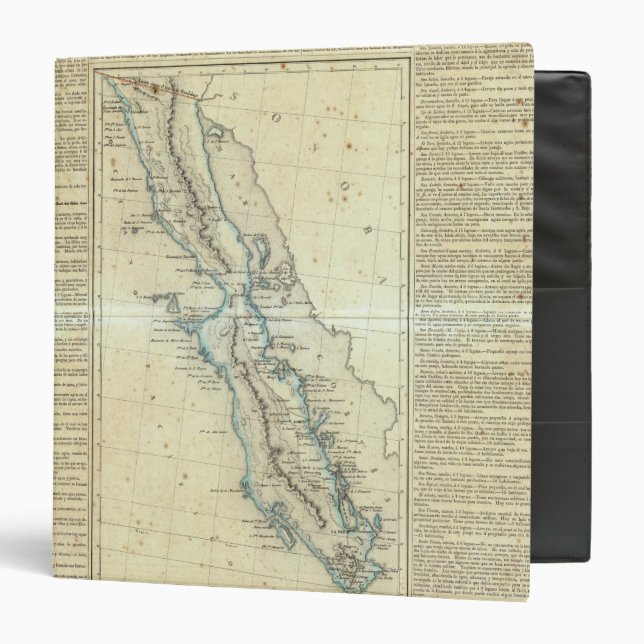 Baja California, Mexico 3 Ring Binder (Front/Inside)