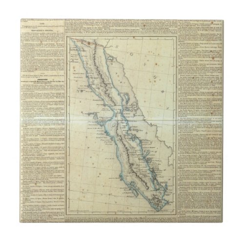 Baja California Mexico Ceramic Tile