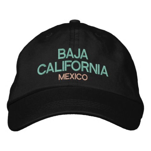 Baja California Mexico Embroidered Hat