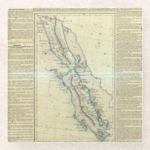 Baja California, Mexico Glass Coaster