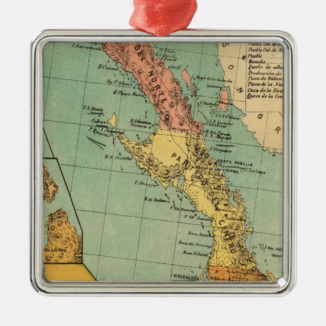 Baja California, Mexico Metal Ornament (Front)