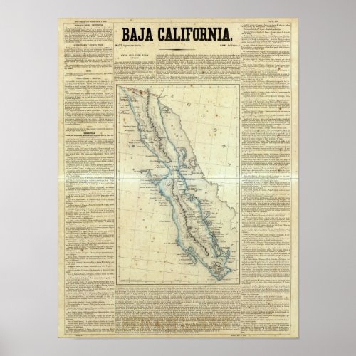 Baja California Mexico Poster