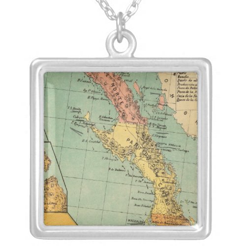 Baja California Mexico Silver Plated Necklace