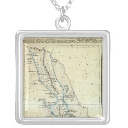 Baja California Mexico Silver Plated Necklace