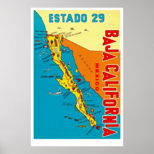 Baja California Poster