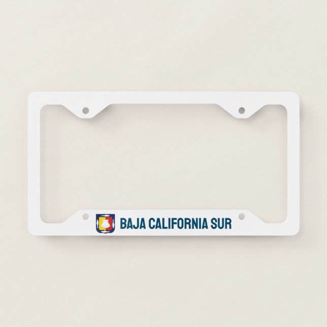 Baja California Sur coat of arms License Plate Frame (Front)