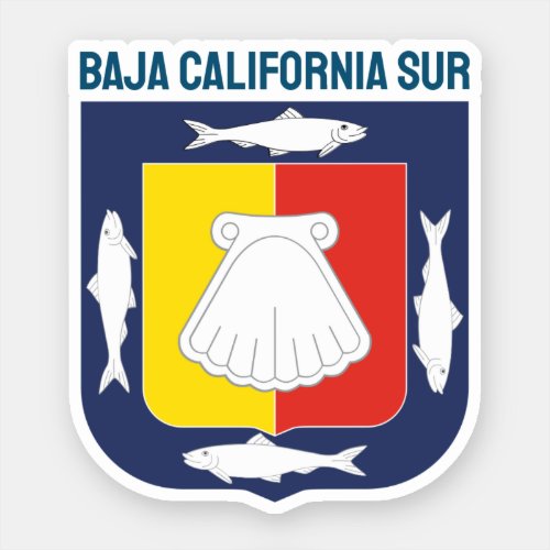Baja California Sur coat of arms Sticker