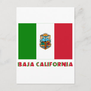Baja California Unofficial Flag Postcard