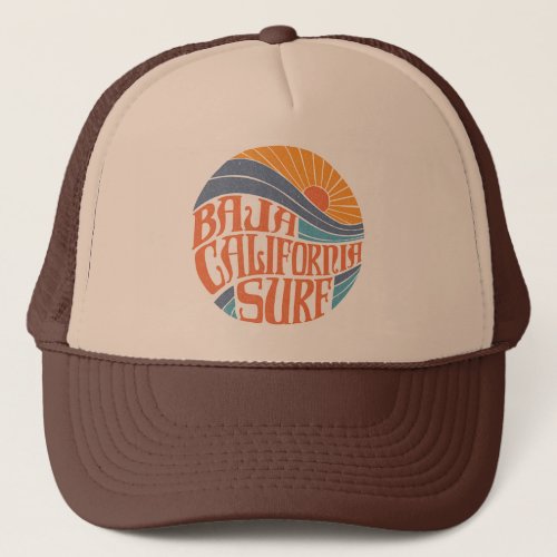 Baja Californian Surf Vintage Trucker Hat