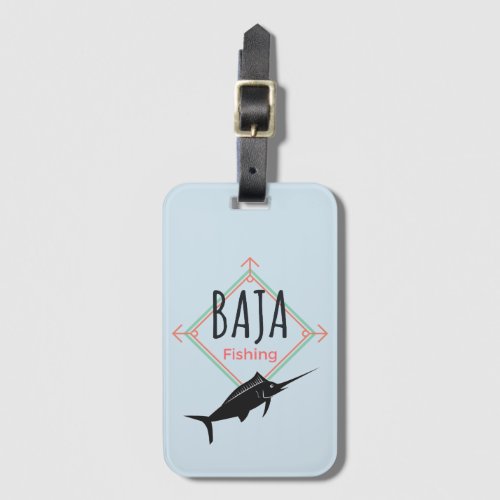 Baja Fishing Badge Luggage Tag