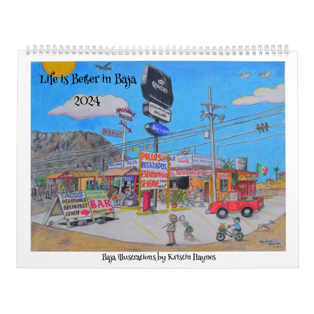 Baja Illustrations by Kristin Calendars (Cover)