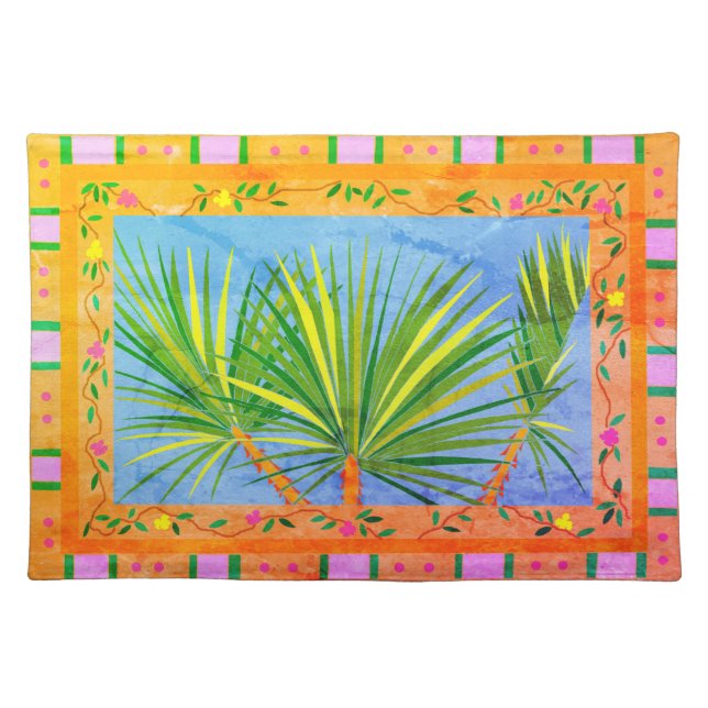 Baja Palms Vintage Placemat (Front)