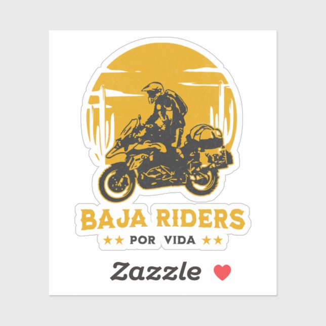 Baja Riders - Motorcycle Adventure Riding Sticker (Sheet)