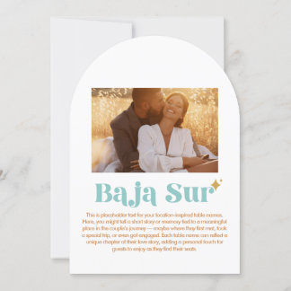 Baja Sur Table Number