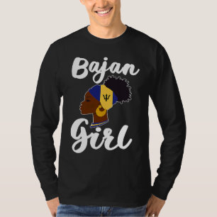 Bajan Girl Barbadian Barbados Flag Barbadian Roots T-Shirt