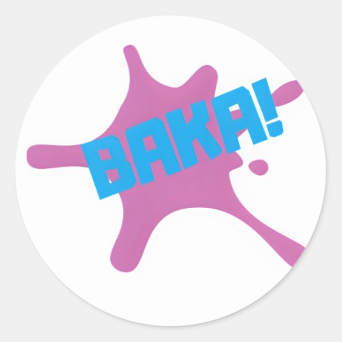 Baka Classic Round Sticker