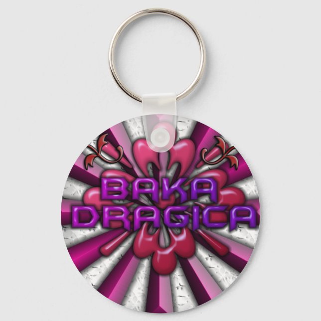 Baka Dragica Keychain (Front)