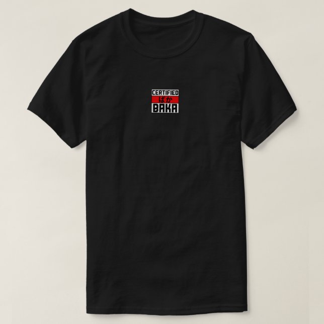 Baka Kawaii Anime Japanese Word T-Shirt (Design Front)