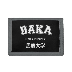 BAKA UNIVERSITY TRIFOLD WALLET