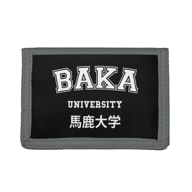 BAKA UNIVERSITY TRIFOLD WALLET (Front)