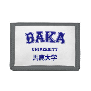 BAKA UNIVERSITY TRIFOLD WALLET