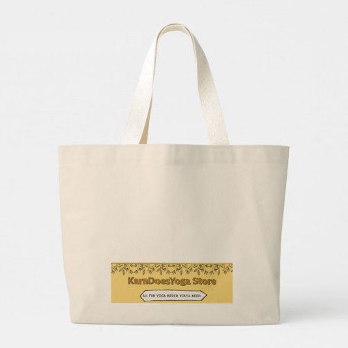 Bakasana Crane Pose Large Tote Bag