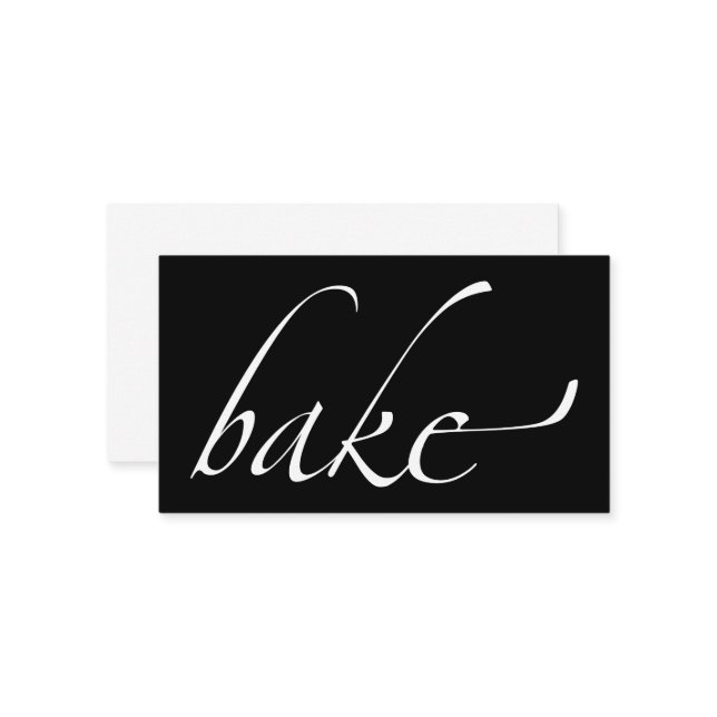 Bake: Baker, Bakery Business Card (Front/Back In Situ)