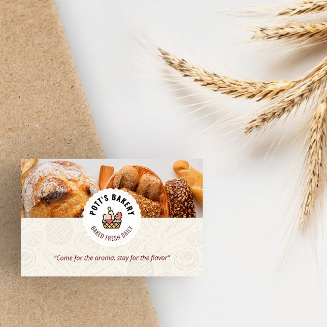 Bake Bakery Business | Baked Daily Bread Card (Creator Uploaded)