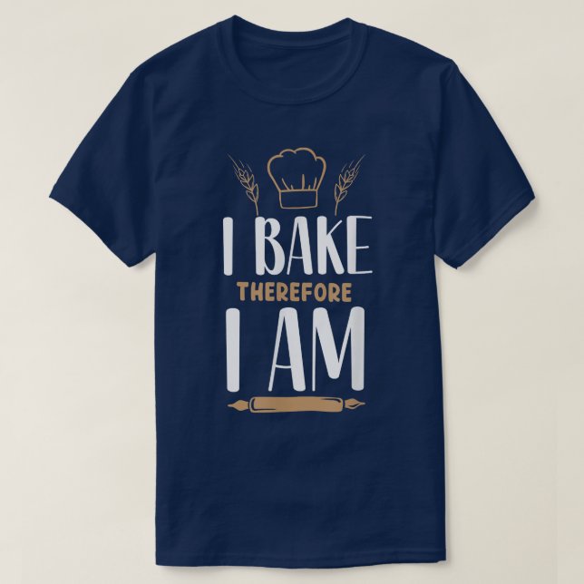Bake Baking Rolling Pin 53 T-Shirt (Design Front)