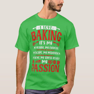 Bake Baking Rolling Pin Whisk T-Shirt