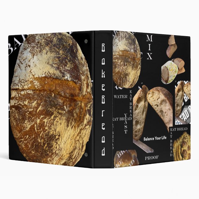 Bake Bread Journal 3 Ring Binder (Background)