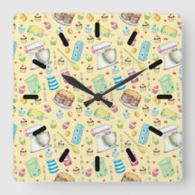 Bake Cake Acrylic Wall Clock