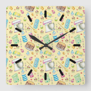 Bake Cake Acrylic Wall Clock