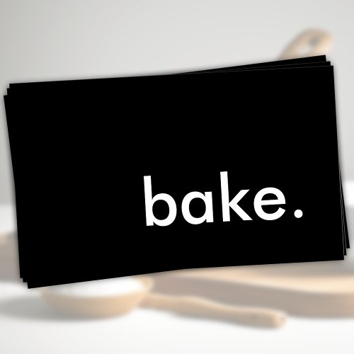 bake color customizable business card