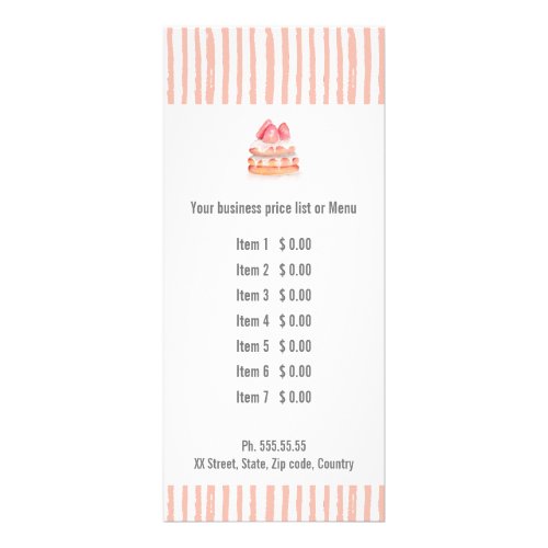 Bake Goods Pastry Rack Card