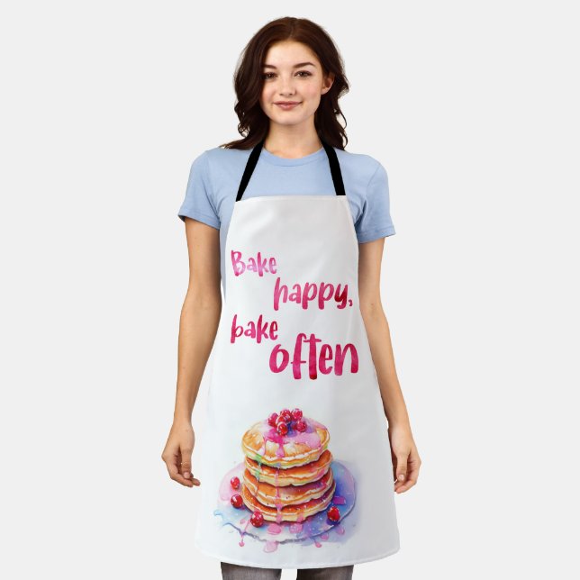 Bake Happy Bake Often Apron (Worn)