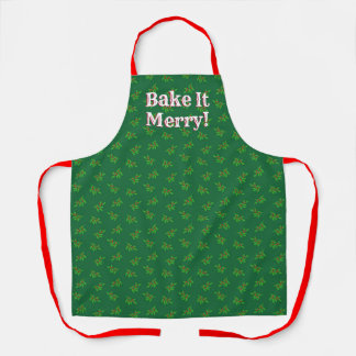 "Bake It Merry!" Christmas Baker's Apron