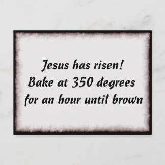 Bake Me A Jesus Postcard