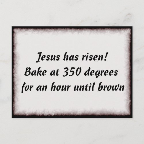 Bake Me A Jesus Postcard