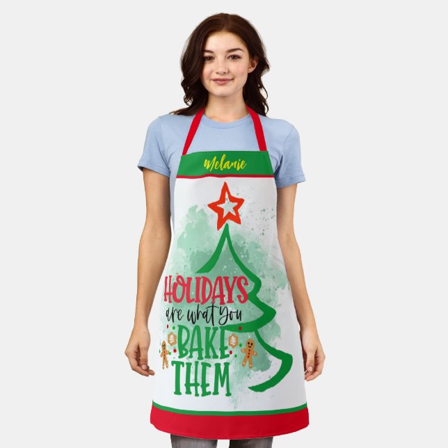 Bake Memories With Style Apron | Funny Christmas (Worn)