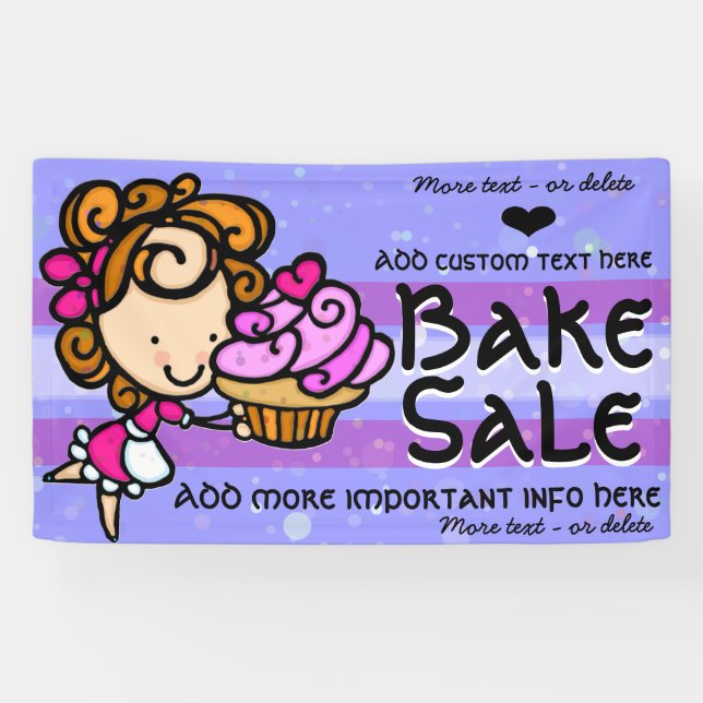 \Bake Sale.Advertise Fundraising PromotionCustom Banner (Horizontal)