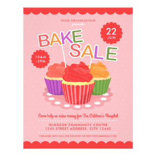Bake Sale Charity Fundraiser Event Flyer