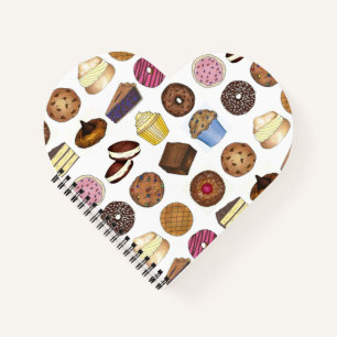 Bake Sale Cupcake Brownie Pie Cake Baked Goods Notebook