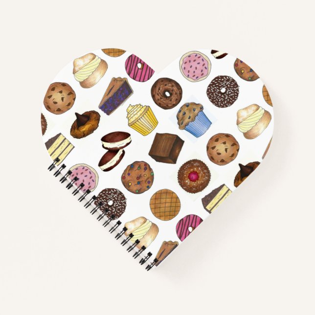 Bake Sale Cupcake Brownie Pie Cake Baked Goods Notebook (Front)